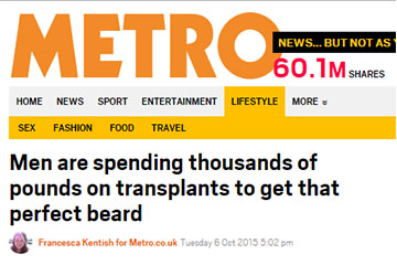 news men are spending thousands of pounds to get that perfect beard the private clinic